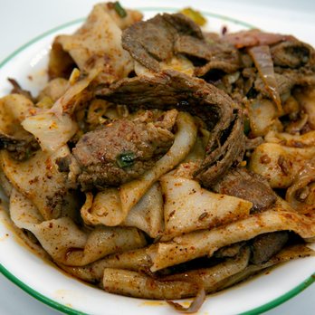 Xi’an Famous Foods - N1: Spicy Cumin Lamb Hand-Ripped Noodles (孜然羊肉乾扯面). Take-out. - Chinese Near Me - Flushing, New York