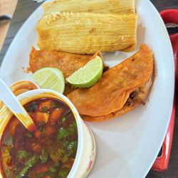 Tortilleria Luna - Tamale  Birria taco