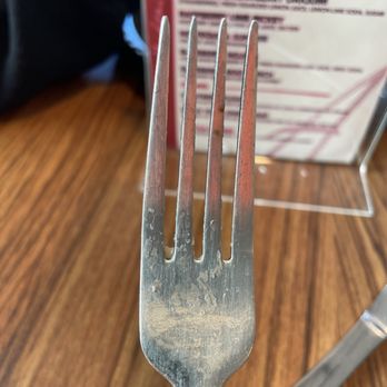 Amazing Pizza - This was the fork at my table setting - Pizza Near Me - Salem, Massachusetts