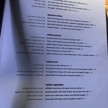 Zuma - Menu - Japanese Near Me - Las Vegas, Nevada
