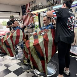 American Barber Shop - 2 of the excellent barbers on staff