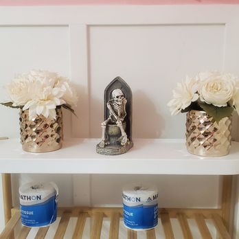 Canvas Nails & Spa - Their bathroom Halloween decor was on point! - Nail Salons Near Me - Chandler, Arizona