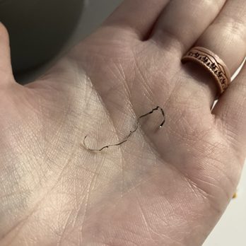 India Grill - The metal in question. This was found IN the masala. Thankfully my husband didn't swallow it. - Indian Near Me - Billings, Montana