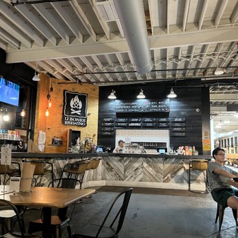 12 Bones Brewing - a man sitting at a table - Breweries Near Me - Arden, North Carolina