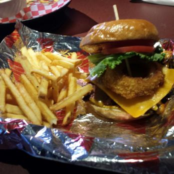 Bone Daddy's - The Texana... Beef brisket, smoked bacon and onion ring make up this juicy sandwich. - Barbeque Near Me - Lubbock, Texas