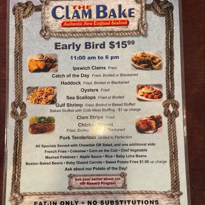 Menu photo 7 The Clam Bake Fort Myers, FL