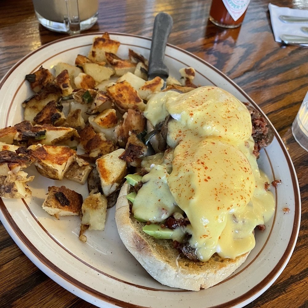 Omelette Express - Eggs Benedict with hash - Breakfast & Brunch Near Me - Santa Rosa, California Omelette Express - Eggs Benedict with hash - Breakfast & Brunch Near Me - Santa Rosa, California