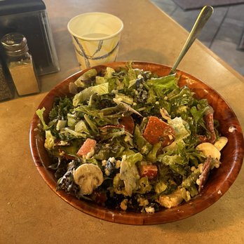 Arizona Pizza Company - Anti pasta style salad all the meat was already mixed in at the bottom. There was a lot - Pizza Near Me - Vail, Arizona Arizona Pizza Company - Anti pasta style salad all the meat was already mixed in at the bottom. There was a lot - Pizza Near Me - Vail, Arizona
