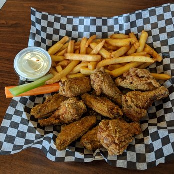 The Wing Spot - Close-up shot of my basket of yumminess - Chicken Wings Near Me - Ajax, Ontario