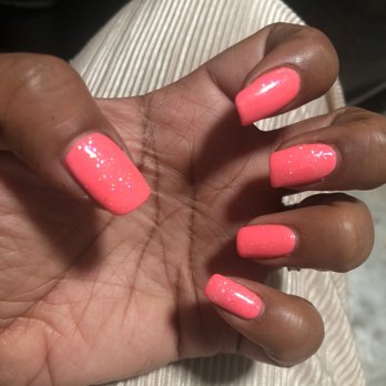 The Polish Lounge - Nail Tech: Sage Technique: Gel polish manicure on natural nails Color: 5545 A week later - Nail Salons Near Me - North Miami Beach, Florida The Polish Lounge - Nail Tech: Sage Technique: Gel polish manicure on natural nails Color: 5545 A week later - Nail Salons Near Me - North Miami Beach, Florida
