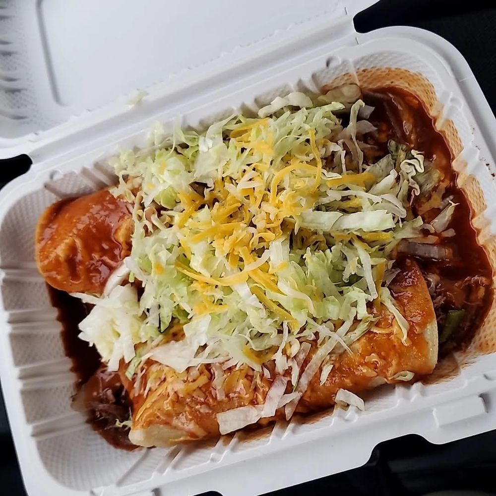 Beef enchiladas