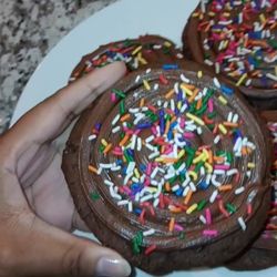 SupaSweet - Chocolate sprinkle cookies