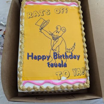 Javie's Cakes - Rats off to ya! Tres leches sheet cake - Custom Cakes Near Me - Vallejo, California Javie's Cakes - Rats off to ya! Tres leches sheet cake - Custom Cakes Near Me - Vallejo, California