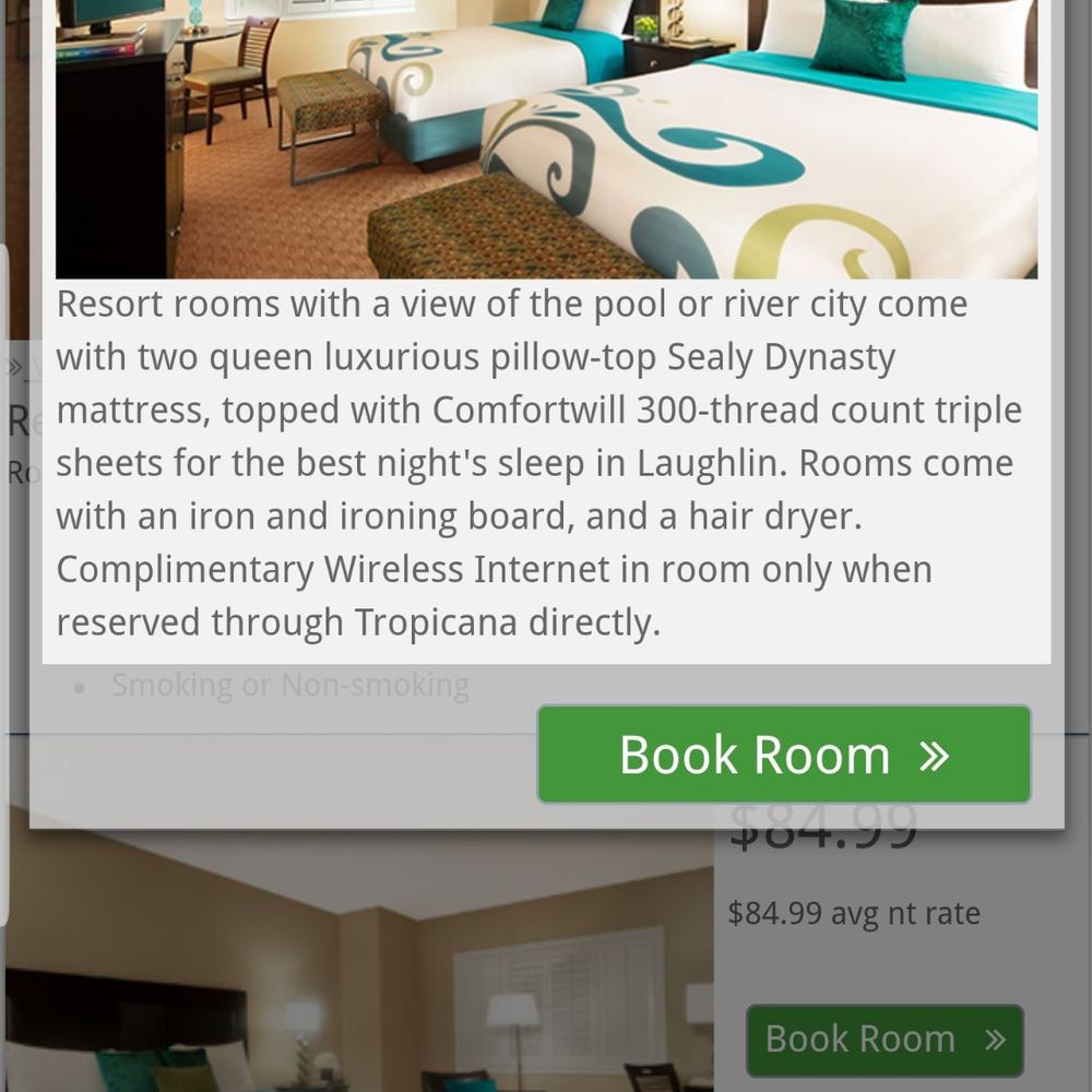 Tropicana Laughlin - A Caesars Rewards Destination - What the room was supposed to be. - Hotels Near Me - Laughlin, Nevada Tropicana Laughlin - A Caesars Rewards Destination - What the room was supposed to be. - Hotels Near Me - Laughlin, Nevada