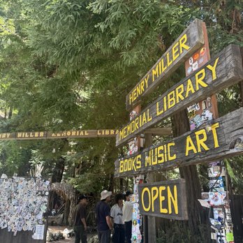 Henry Miller Memorial Library - signs - Bookstores Near Me - Big Sur, California