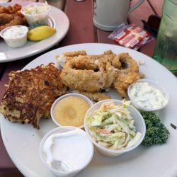 Fish Fry Friday walleye and potato pancakes!