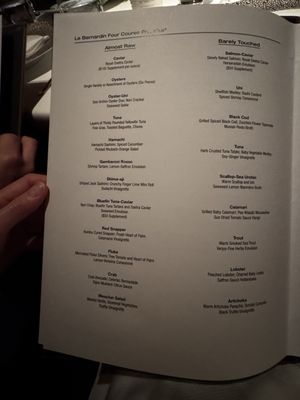 Menu photo 2 Le Bernardin New York, NY Menu photo 2 Le Bernardin New York, NY