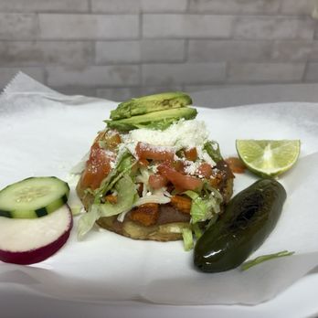 Mega Tacos - Sope de pollo - Tacos Near Me - Indianapolis, Indiana