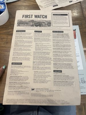 Menu photo 3 First Watch Lauderhill, FL