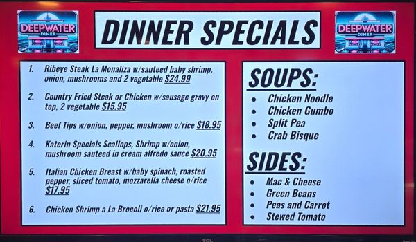 Menu photo 3 Deepwater Diner Penns Grove, NJ