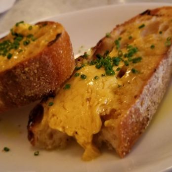 Neptune Oyster - Uni toast. No real uni flavor. Just overly buttered, salty and cheesy. - Seafood Near Me - Boston, Massachusetts