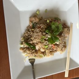 The Thai rice with prawns The Thai rice with prawns
