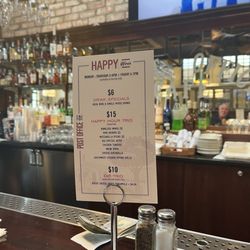 US Post Office - Happy hour menu