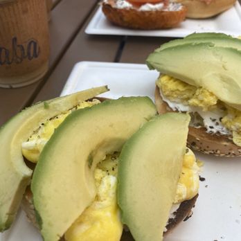 Baba Coffee - Carlsbad - Lox Bagel, avo/egg/everything bagel, iced coffee & pumpkin cold brew - Coffee & Tea Near Me - Carlsbad, California