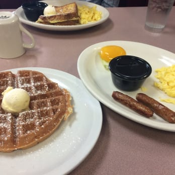 Mil’s Diner - Waffle and sausage scramble - Diners Near Me - Milpitas, California