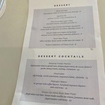 Emeril's Coastal - Dessert menu - Seafood Near Me - Miramar Beach, Florida