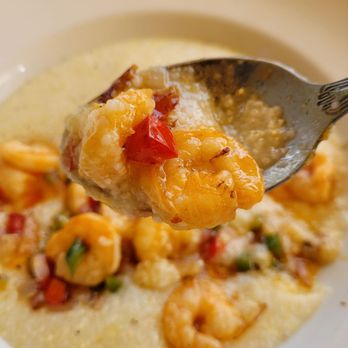 On Ocean 7 Cafe - a spoon full of shrimp and grits - New American Near Me - Miami Beach, Florida On Ocean 7 Cafe - a spoon full of shrimp and grits - New American Near Me - Miami Beach, Florida