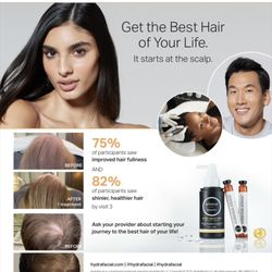 Transform your scalp & hair growth with Hydrafacial's Keravive treatment. Book today !