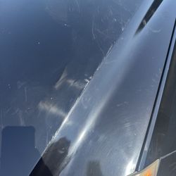 Damage from the car wash left