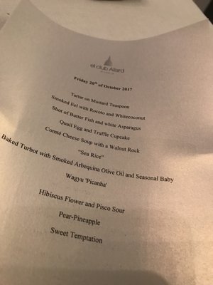 Menu photo 2 El Club Allard Madrid, M Menu photo 2 El Club Allard Madrid, M