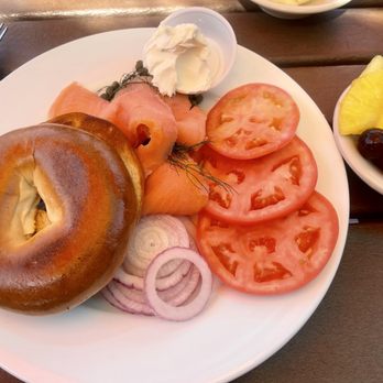Gulf Drive Cafe - Smoked Salmon Bagel - Seafood Near Me - Bradenton Beach, Florida