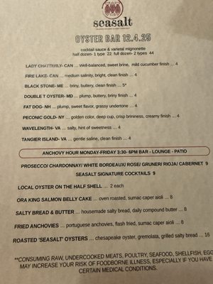 Menu photo 4 Seasalt  Annapolis, MD