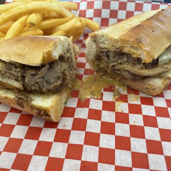 Eddies Philly & Hoagies - My steak with onions... not a "mistake" at all!  Note "the drip." It's a thing. - Sandwiches Near Me - Chandler, Arizona