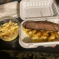 Sid’s Smoke-N-Grill - Potato salad and Brisket Mac n Cheese