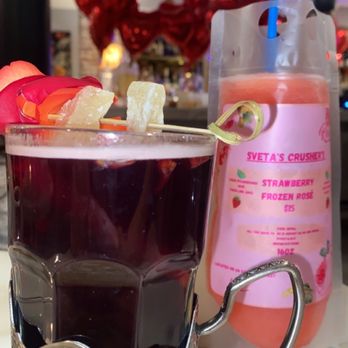 Sveta - Mulled Red Wine & Strawberry Rose Crusher - Modern European Near Me - New York, New York