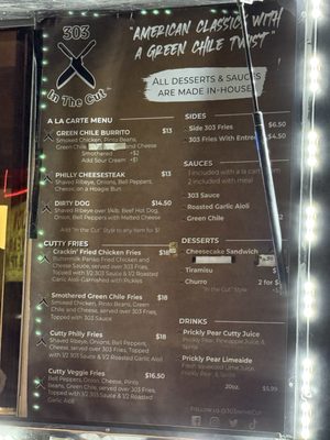 Menu photo 7 303 In the Cut Las Vegas, NV