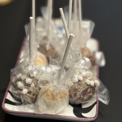 Seatown Sweets - Smores, salted caramel & apple pie cake pops for party favors!