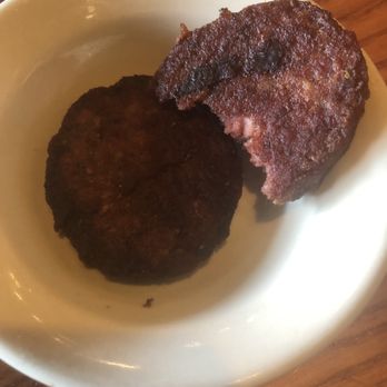 Cracker Barrel Old Country Store - Hockey pucks... I mean sausage that is raw in the middle - American Near Me - Buda, Texas