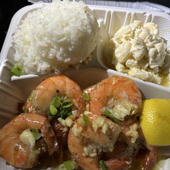 Smiley's Local Grinds - Garlic shrimp - Hawaiian Near Me - Lihue, Hawaii Smiley's Local Grinds - Garlic shrimp - Hawaiian Near Me - Lihue, Hawaii