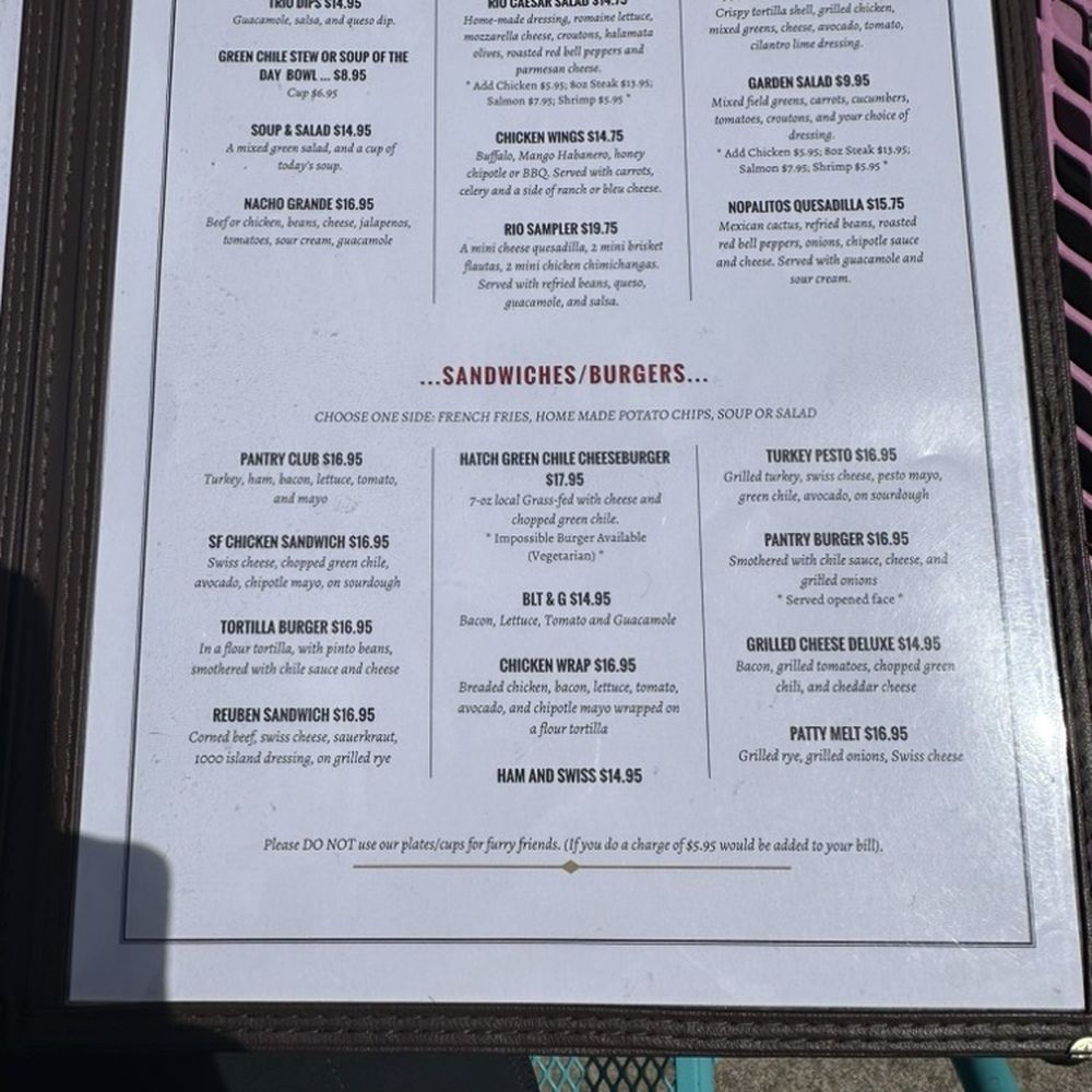The Pantry Rio - Menu - New Mexican Cuisine Near Me - Santa Fe, New Mexico The Pantry Rio - Menu - New Mexican Cuisine Near Me - Santa Fe, New Mexico