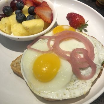 Brunch 101 - Avocado Toast with Eggs and Pickled Onions - Breakfast & Brunch Near Me - Cathedral City, California