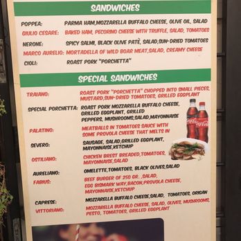 Pane & Vino - Menu 6 euro for the top half and 8 euro for the bottom - Sandwiches Near Me - Rome, RM Pane & Vino - Menu 6 euro for the top half and 8 euro for the bottom - Sandwiches Near Me - Rome, RM