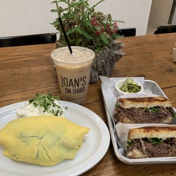 Joan's on Third - egg basket omelette, iced vanilla latte, short rib sandwich - Breakfast & Brunch Near Me - Los Angeles, California Joan's on Third - egg basket omelette, iced vanilla latte, short rib sandwich - Breakfast & Brunch Near Me - Los Angeles, California