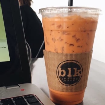 Blk Dot Coffee - 24oz Thai Iced Tea ($4.95) - Coffee & Tea Near Me - Irvine, California