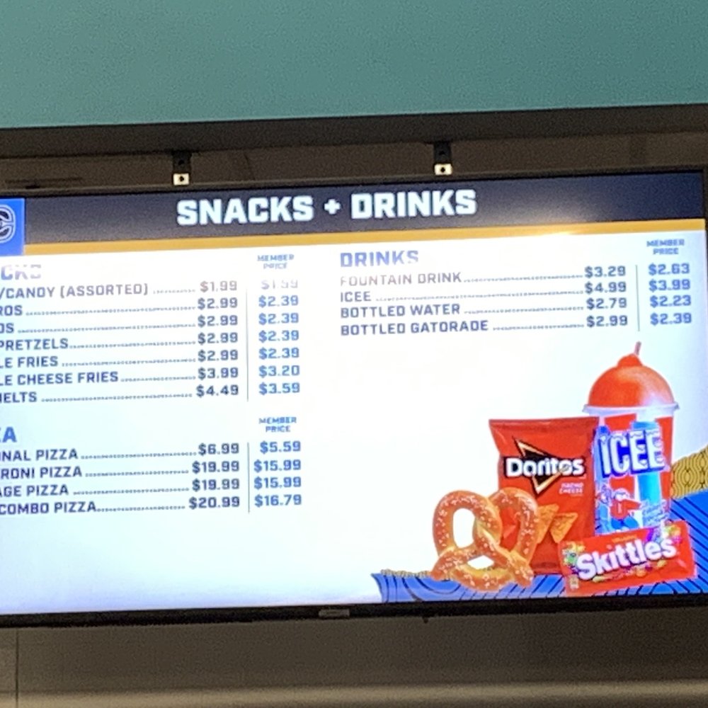 Sky Zone Trampoline Park - Snack bar menu - Trampoline Parks Near Me - Clovis, California