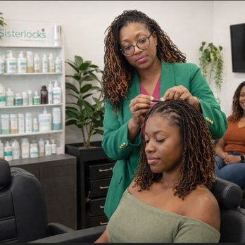 Victory Locks - Seeing is believing. A client is getting their hair retightened. - Hair Stylists Near Me - Belleville, Michigan Victory Locks - Seeing is believing. A client is getting their hair retightened. - Hair Stylists Near Me - Belleville, Michigan
